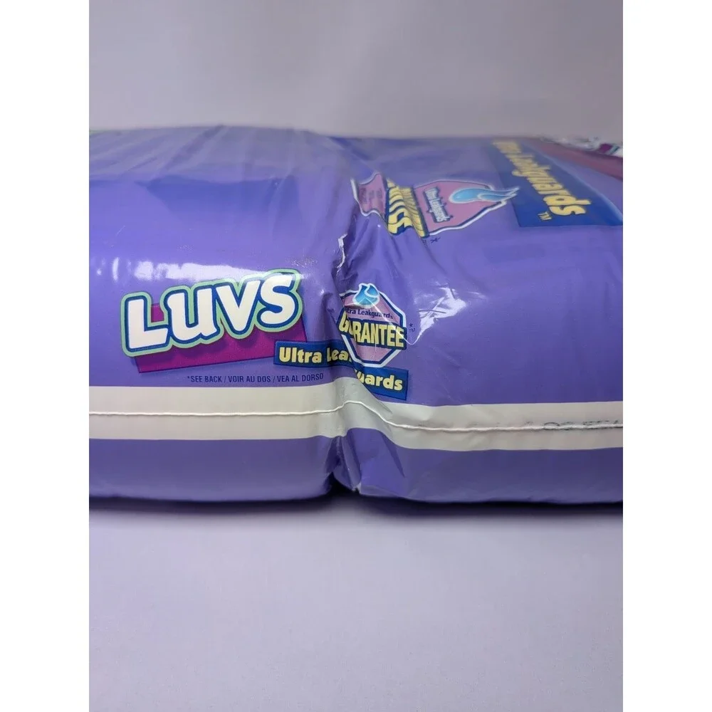 Luvs Vintage 2002 Size 1 Barney Diapers Ultra Leakguards SEALED New 56 Vtg Rare